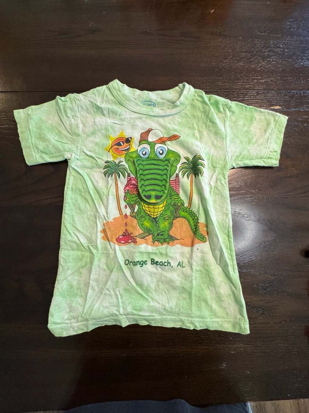 Art On T'S Orange Beach Al Alligator Size 4T Tie Dye T-Shirt